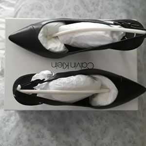 Calvin Klein gwenith sling back pumps